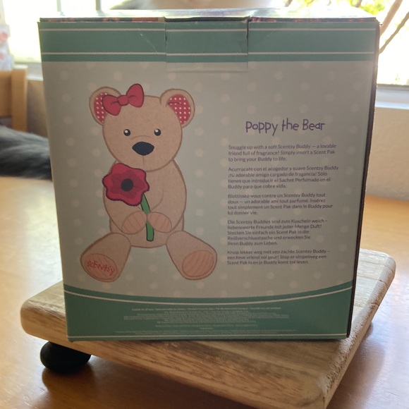 Scentsy Poppy the Bear Plush Animal Buddy New In Box Unused Adorable π₯° - Picture 4 of 4